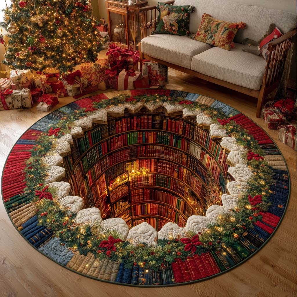 Secret Passage Quilted Round Mat NCU0NT11236