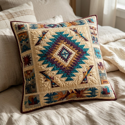 Sedona Geo Quilted Pillow Case NCU0VL3260