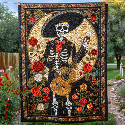 Serenade Skull Quilted Blanket NCU0TD292