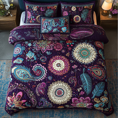 Serendipity Garden 3-Piece Quilted Bedding Set NCU0PT7144