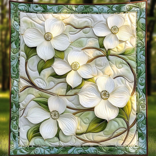 Serene Blossoms Quilted Blanket NCU0NT6414