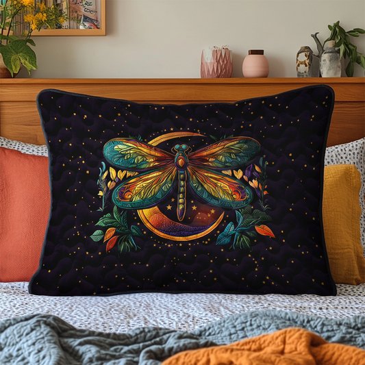 Serene Dragonfly Quilted Bedding Pillow Case NCU0DK4179