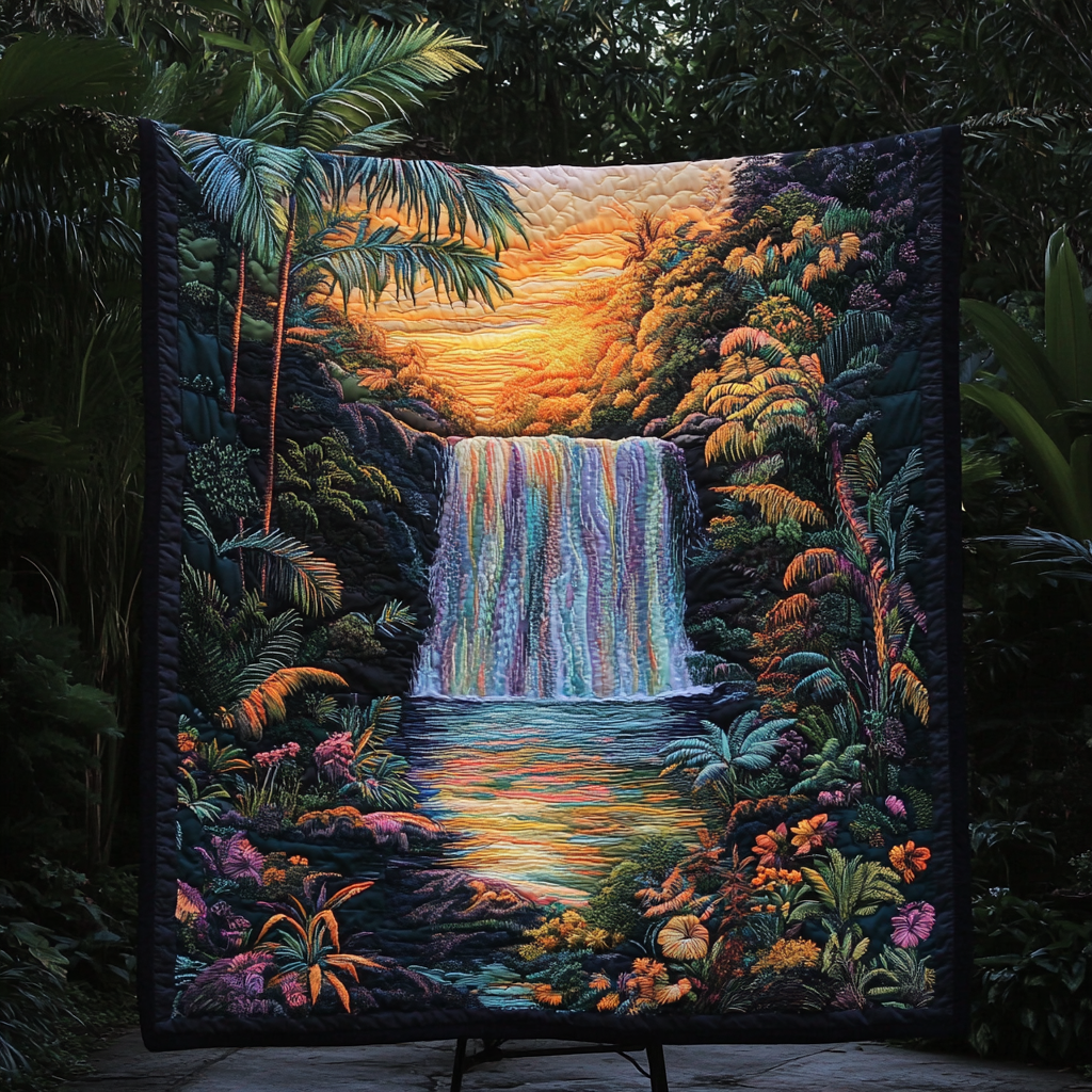 Serene Falls Quilted Blanket NCU0DK5607