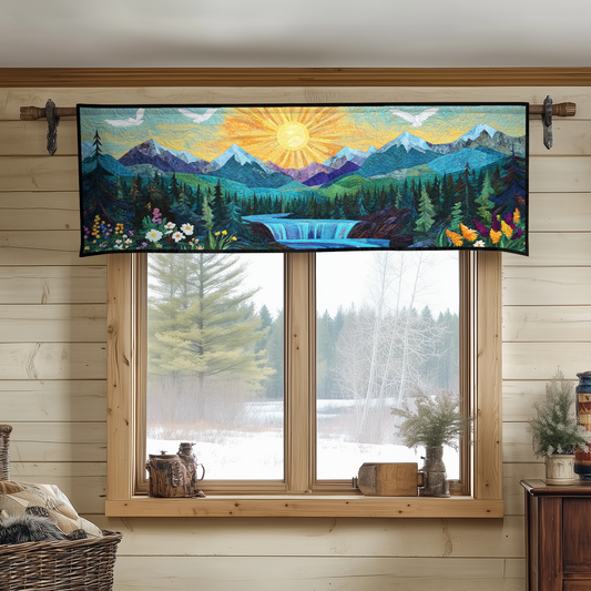 Serene Falls Quilted Valance NCU0DK5408