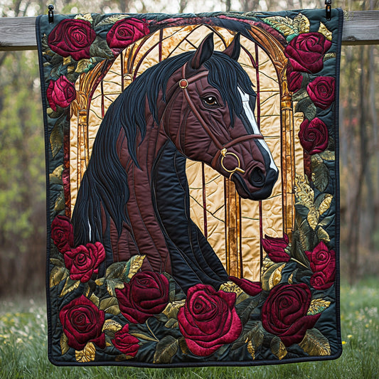 Serene Horse Quilted Blanket NCU0DV6356