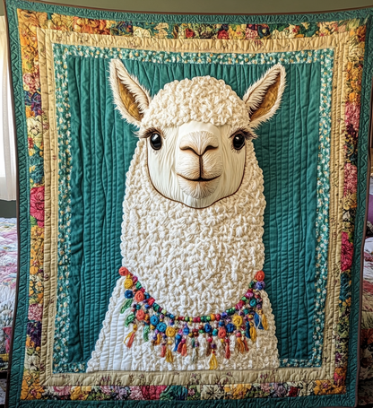 Serene Llama Quilted Blanket NCU0DV719