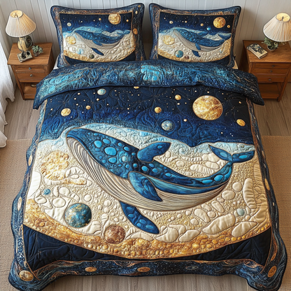 Serene Oceanic Dream 3-Piece Quilted Bedding Set NCU0VL1213