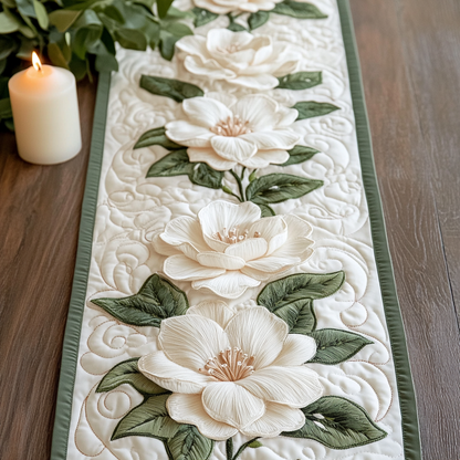Serene Petals Quilted Table Runner NCU0VH3056