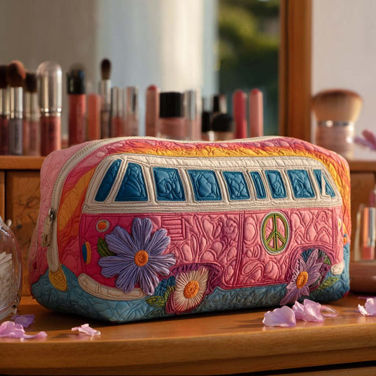 Serene Road Trip Quilted Makeup Bag NCU0PT9435