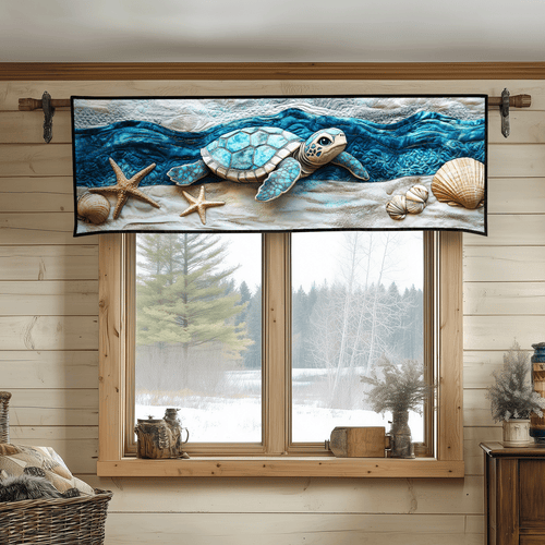 Serene Shells Quilted Valance NCU0DV3511