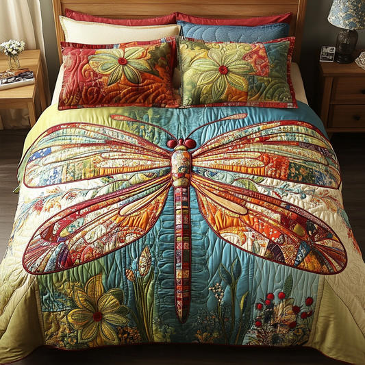 Serene Soar 3-Piece Quilted Bedding Set NCU0VH5842