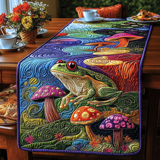 Serene Stream Leap Quilted Table Runner NCU0PT4140