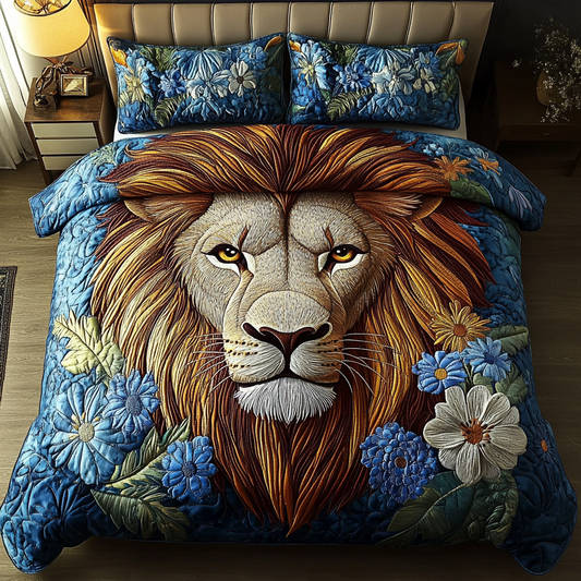 Serene Strength 3-Piece Quilted Bedding Set NCU0VH2339