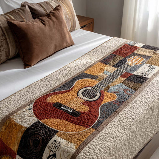 Serene Strings Quilted Bed Runner NCU0PT9493
