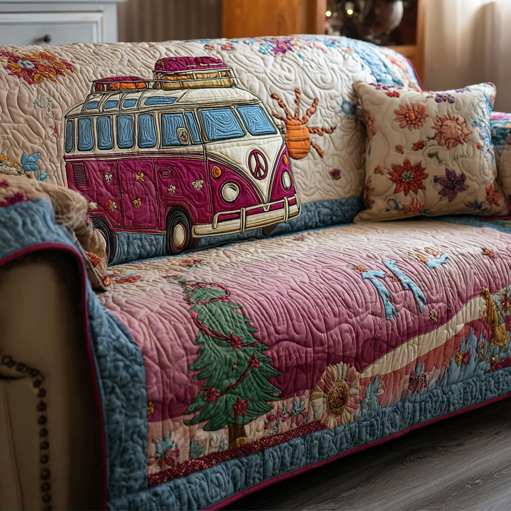 Serene Sunshine Quilted Sofa Cover NCU0PT10065