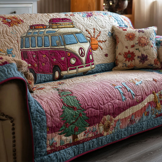 Serene Sunshine Quilted Sofa Cover NCU0PT10065