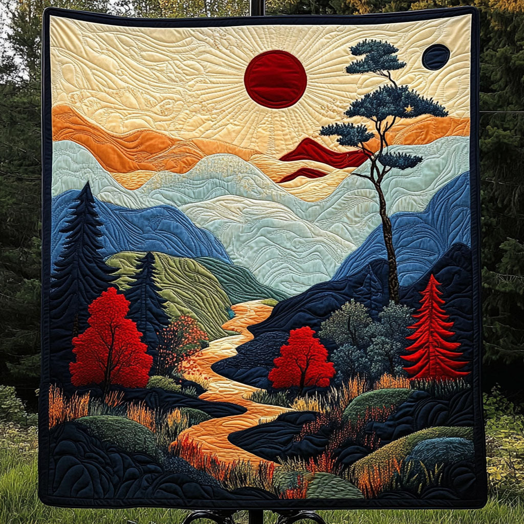 Serene Valley Quilted Blanket NCU0NT4431