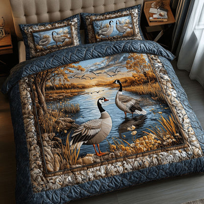 Serene Waters 3-Piece Quilted Bedding Set NCU0NT3166