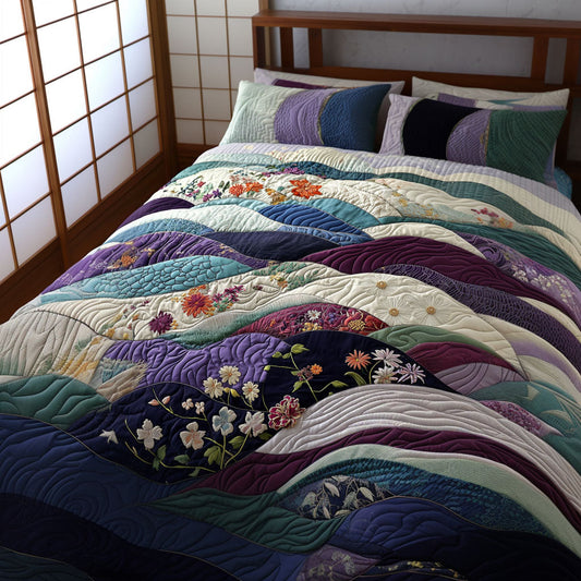 Serene Waters 3-Piece Quilted Bedding Set NCU0PT6539