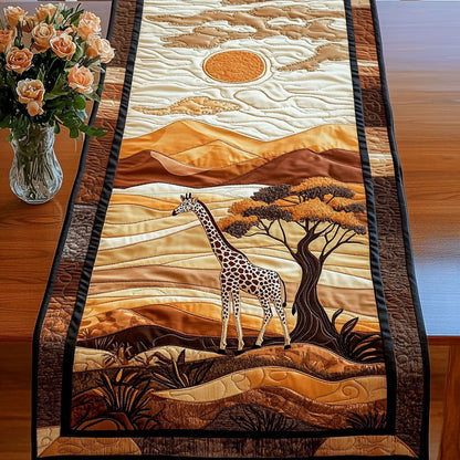 Serengeti Sunset Giraffe Quilted Table Runner NCU0NT4402