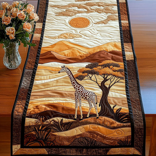 Serengeti Sunset Giraffe Quilted Table Runner NCU0NT4402