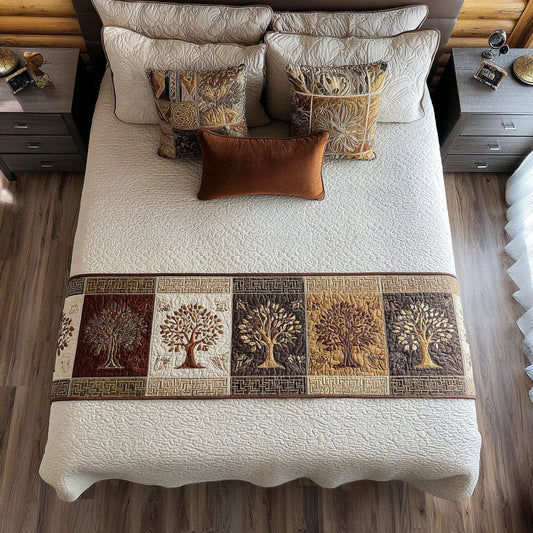 Serenity Grove Quilted Bed Runner NCU0PT8748