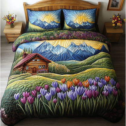 Serenity Hills 3-Piece Quilted Bedding Set NCU0DK5929