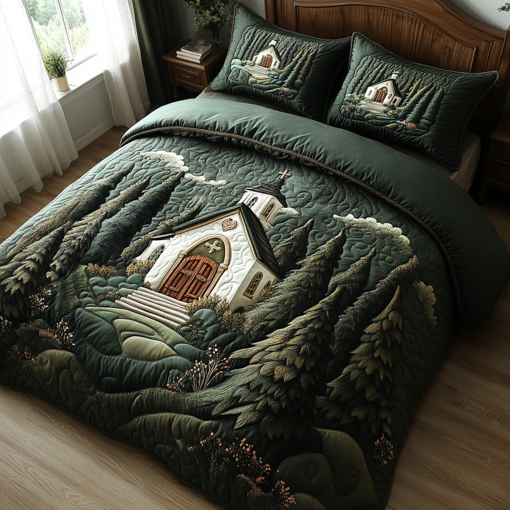 Serenity Lane 3-Piece Quilted Bedding Set NCU0DV6562