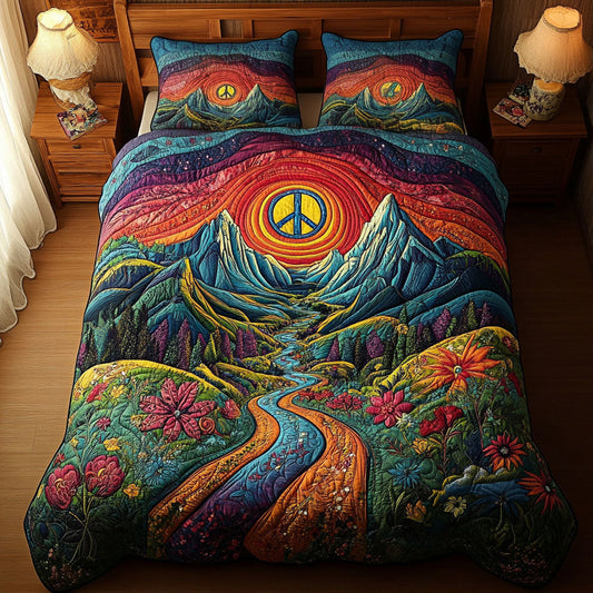 Serenity Summit 3-Piece Quilted Bedding Set NCU0PT4062