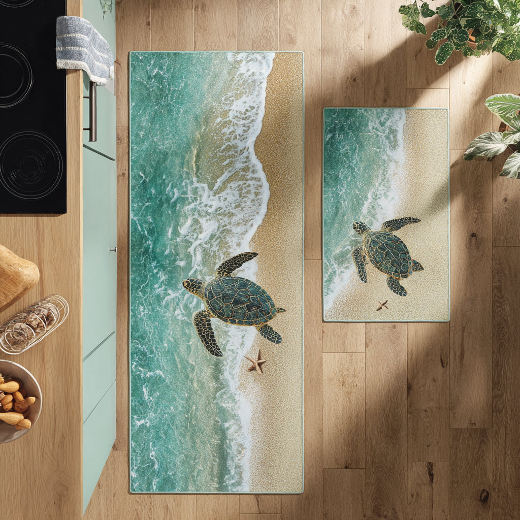 Serenity Tide Kitchen Area Rug NCU0DV8226