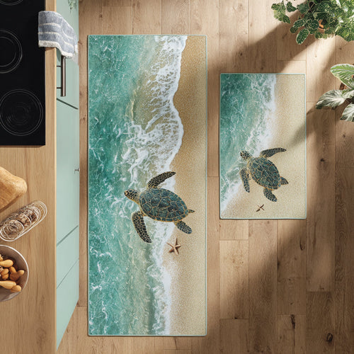 Serenity Tide Kitchen Area Rug NCU0DV8226