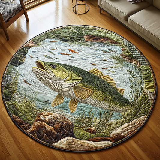 Serenity by the Lake Quilted Round Mat NCU0PT6938