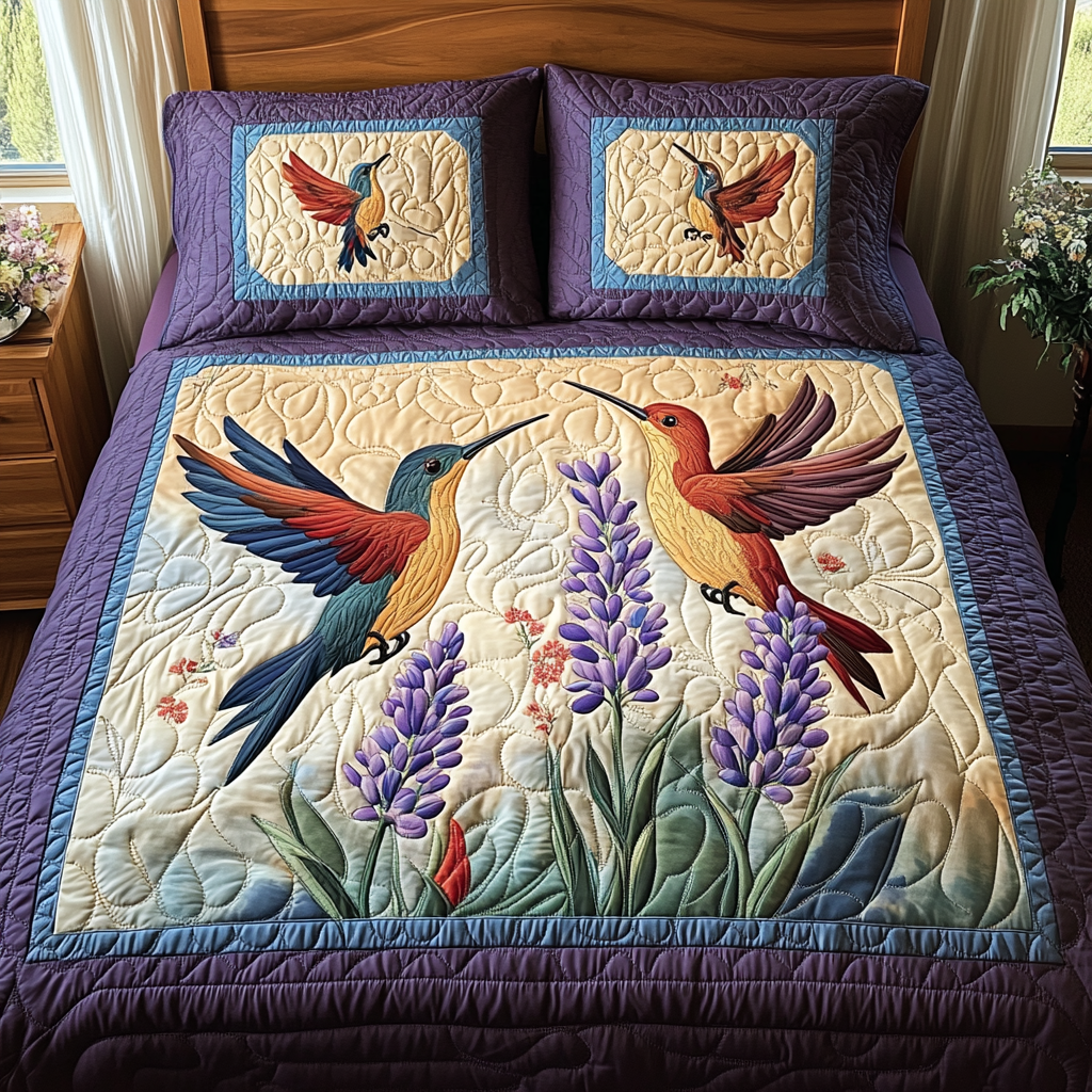 Serenity in Motion 3-Piece Quilted Bedding Set NCU0DV2013