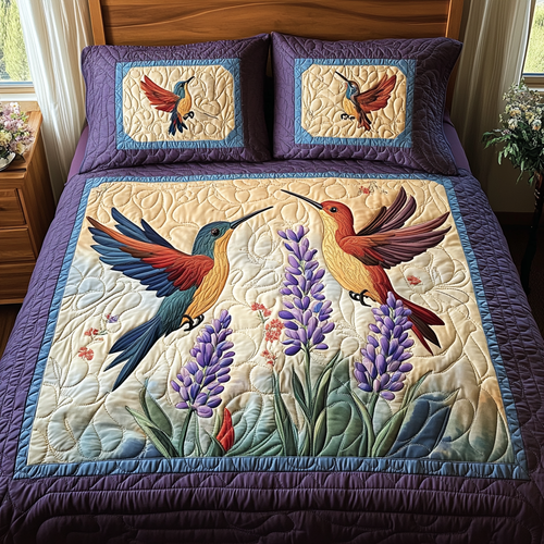 Serenity in Motion 3-Piece Quilted Bedding Set NCU0DV2013