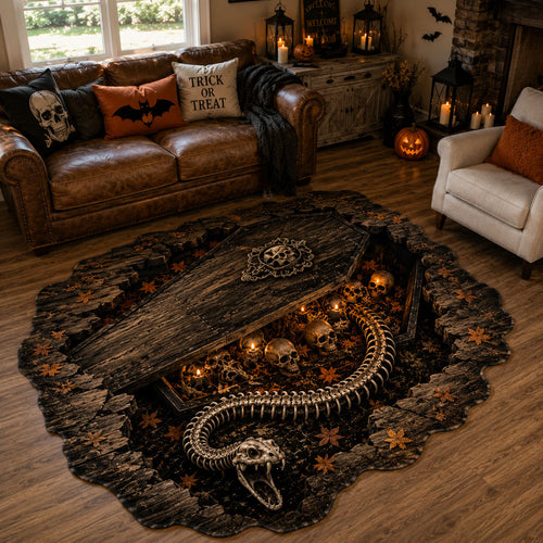 Serpent's Awakening Custom Shape Area Rug NCU0PT11944