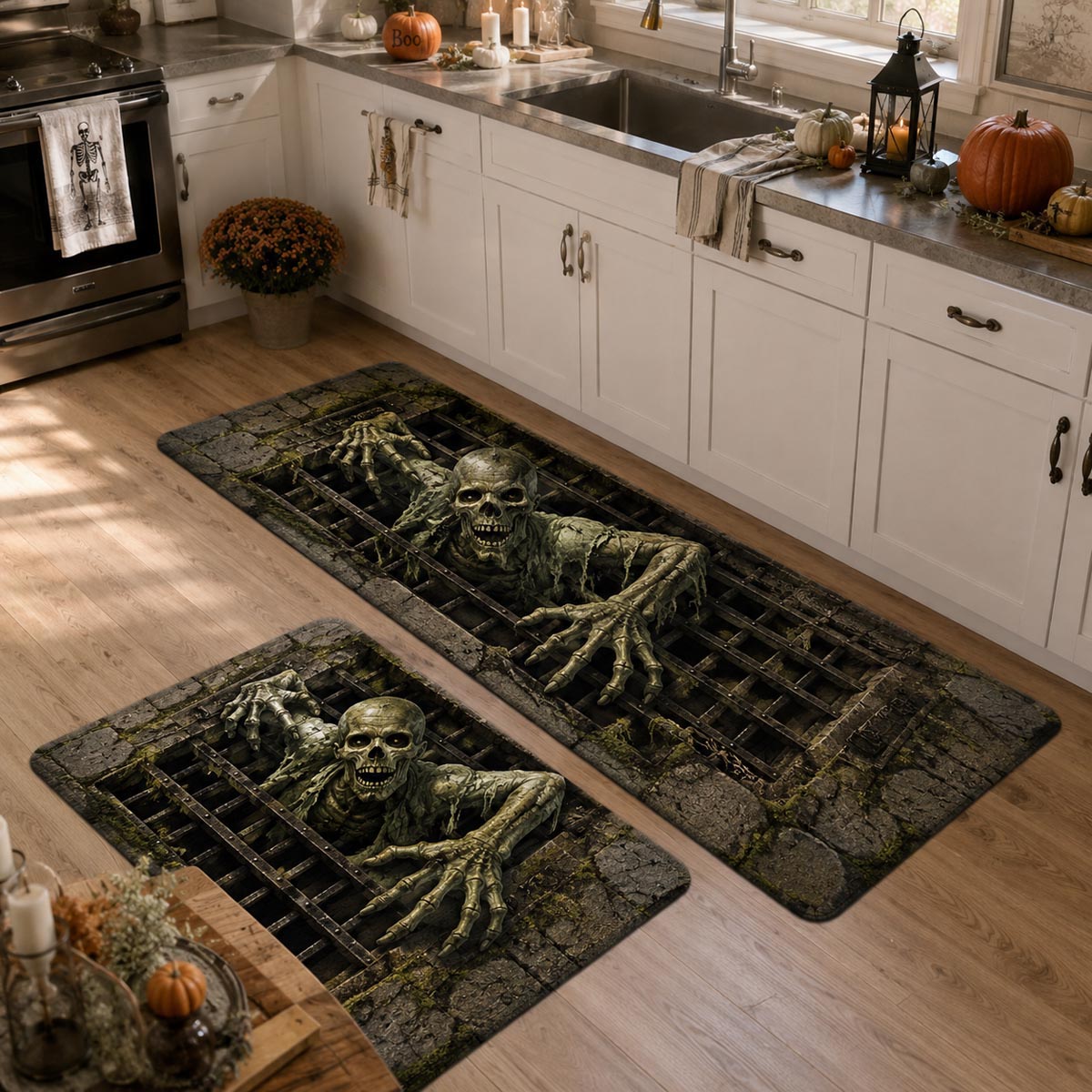 Sewer Ghoul Kitchen Area Rug NCU0DV10059
