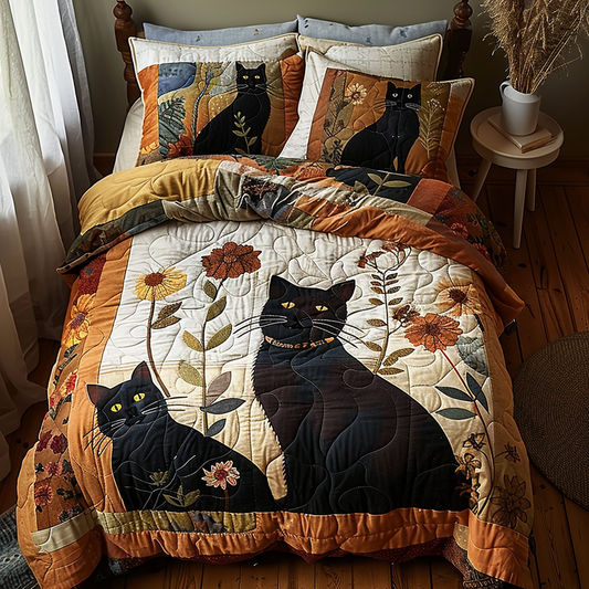 Shadow Petals Quilted Bedding Set NCU0DV4903