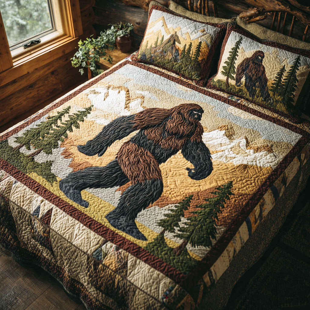 Shadow Bigfoot 3-Piece Quilted Bedding Set NCU0TD2455