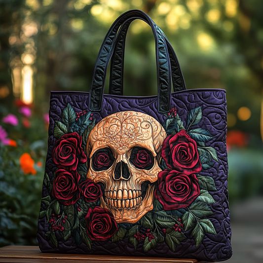 Shadow Bloom Quilted Tote Bag NCU0DK9598