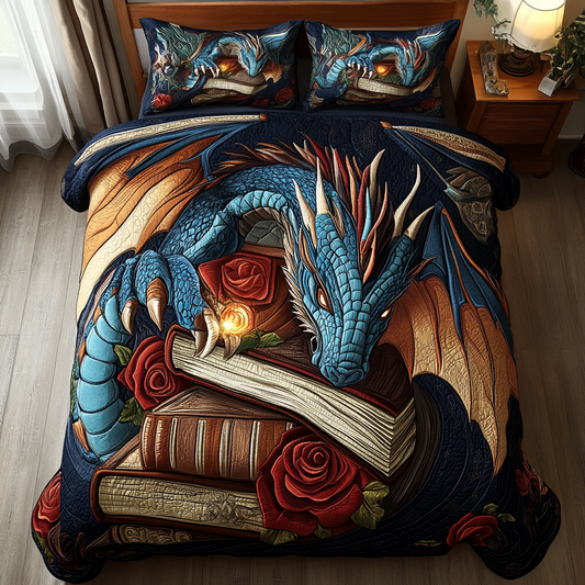Shadow Drakon 3-Piece Quilted Bedding Set NCU0DK4842