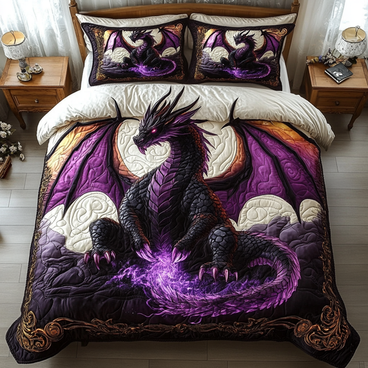 Shadow Flame 3-Piece Quilted Bedding Set NCU0NT3809