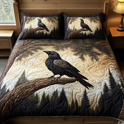 Shadow Flight 3-Piece Quilted Bedding Set NCU0VH2057