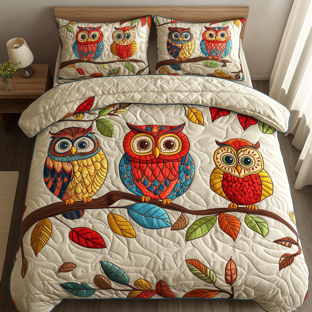 Shadow Flyer 3-Piece Quilted Bedding Set NCU0DK4561