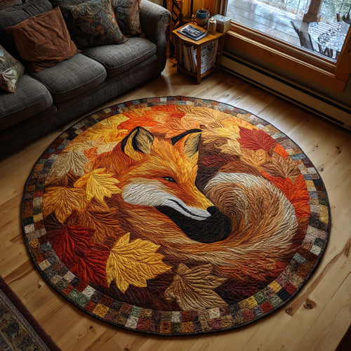 Shadow Fox Quilted Round Mat NCU0DV7883