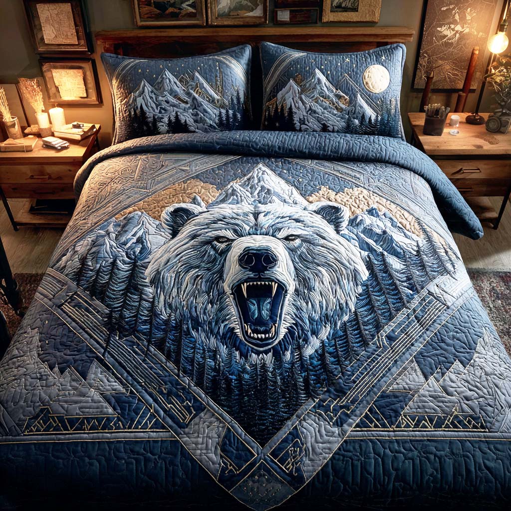 Shadow Paw 3-Piece Quilted Bedding Set NCU0TD197 – Vantique