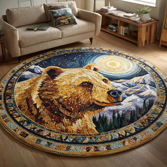 Shadow Paw Quilted Round Mat NCU0TD233