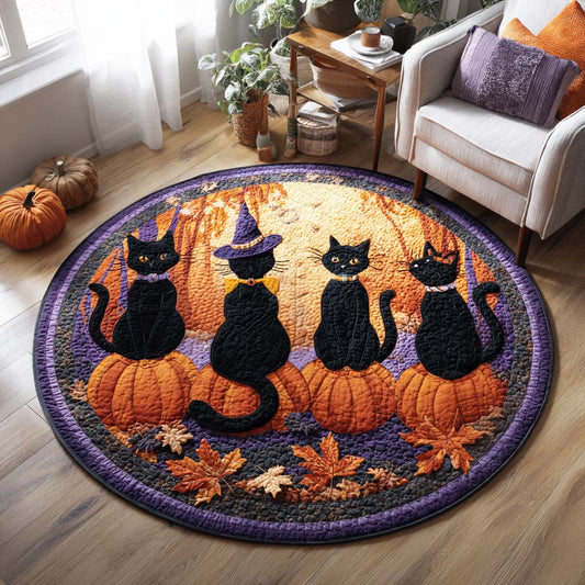 Shadow Paws Quilted Round Mat NCU0TD160