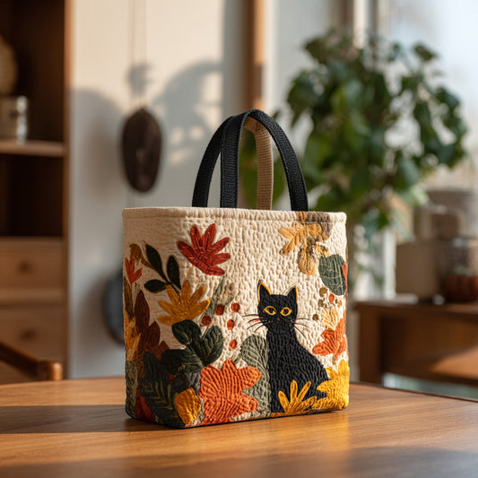 Shadow Paws Quilted Tote Bag NCU0DV7038