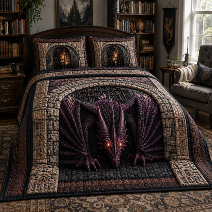 Shadow Portal 3-Piece Quilted Bedding Set NCU0DV10045