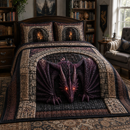 Shadow Portal 3-Piece Quilted Bedding Set NCU0DV10045